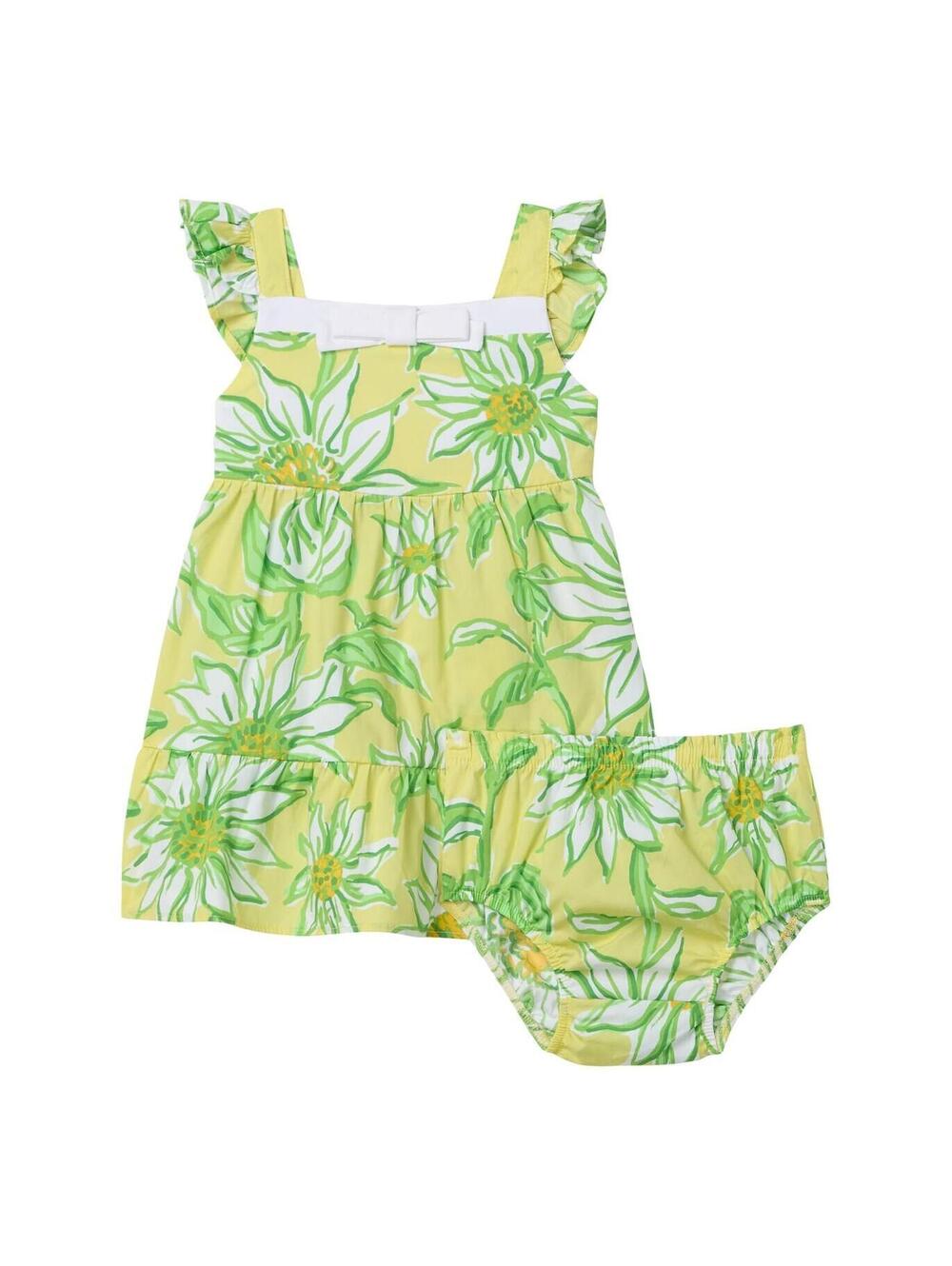 Lilly Pulitzer Girls Charlize Infant Dress Limoncello Sunbelievable 6-12 Months